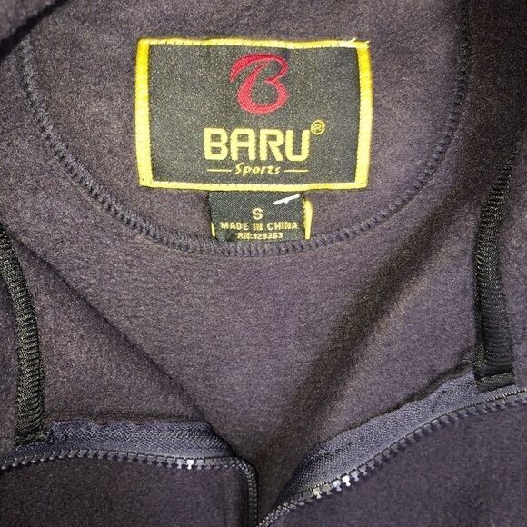 NWT Mens Size Small Baru Sports Fleece Zip Jacket - Picture 2 of 5